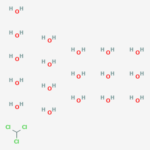 molecular formula CH37Cl3O18 B14572478 Trichloromethane--water (1/18) CAS No. 61414-06-0