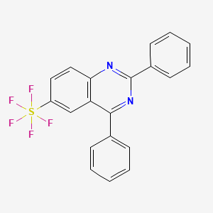 B1457249 6-Pentafluorosulfanyl-2,4-diphenylquinazoline CAS No. 1394319-80-2