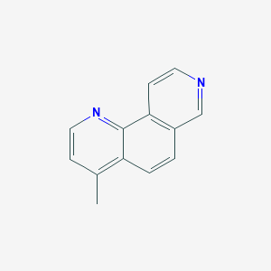 molecular formula C13H10N2 B14572511 1,8-Phenanthroline, 4-methyl- CAS No. 61352-00-9