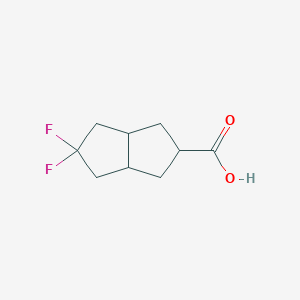 molecular formula C9H12F2O2 B1457254 5,5-Difluorooctahydropentalene-2-carboxylic acid CAS No. 1784979-78-7