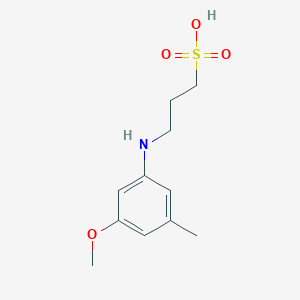 molecular formula C11H17NO4S B1457260 3-(3-Methoxy-5-methylanilino)propane-1-sulfonic acid CAS No. 766502-50-5