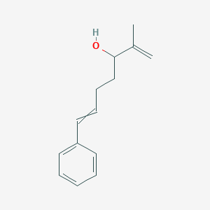 molecular formula C14H18O B14572650 2-Methyl-7-phenylhepta-1,6-dien-3-ol CAS No. 61618-94-8