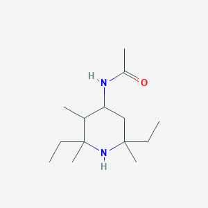 molecular formula C14H28N2O B14572678 N-(2,6-Diethyl-2,3,6-trimethylpiperidin-4-yl)acetamide CAS No. 61682-96-0