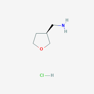 molecular formula C5H12ClNO B1457269 (S)-(tetrahydrofuran-3-yl)methanamine CAS No. 1048962-84-0