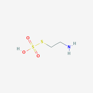 molecular formula C2H7NO3S2 B145727 Thiosulfuric acid (H2S2O3), S-(2-aminoethyl) ester CAS No. 2937-53-3