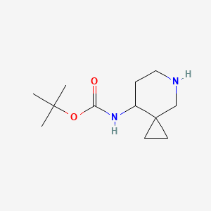molecular formula C12H22N2O2 B1457272 Tert-butyl 5-azaspiro[2.5]octan-8-ylcarbamate CAS No. 1232542-24-3