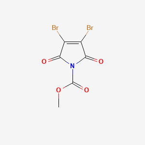 molecular formula C6H3Br2NO4 B1457273 Methyl 3,4-dibromo-2,5-dioxo-2,5-dihydro-1H-pyrrole-1-carboxylate CAS No. 1442447-48-4