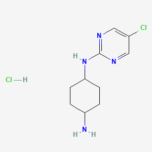 molecular formula C10H16Cl2N4 B1457275 N1-(5-Chloropyrimidin-2-yl)cyclohexane-1,4-diamine hydrochloride CAS No. 1353946-34-5