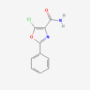 molecular formula C10H7ClN2O2 B1457277 5-Chloro-2-phenyl-1,3-oxazole-4-carboxamide CAS No. 855841-14-4
