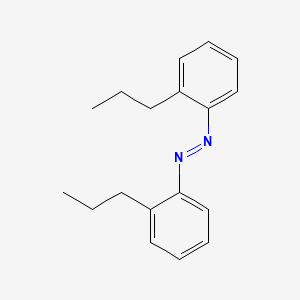 molecular formula C18H22N2 B14572770 (E)-Bis(2-propylphenyl)diazene CAS No. 61653-35-8