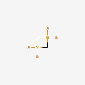 molecular formula C2H4Br4Si2 B14572775 1,1,3,3-Tetrabromo-1,3-disiletane CAS No. 61739-88-6