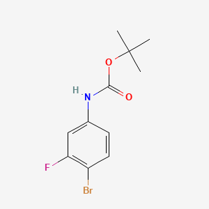 molecular formula C11H13BrFNO2 B1457280 tert-Butyl (4-bromo-3-fluorophenyl)carbamate CAS No. 868735-43-7