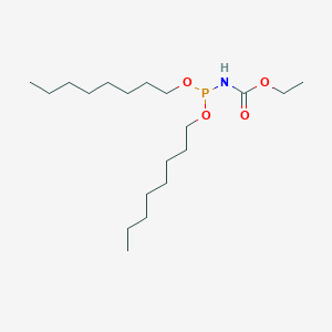 molecular formula C19H40NO4P B14572815 Ethyl [bis(octyloxy)phosphanyl]carbamate CAS No. 61670-40-4