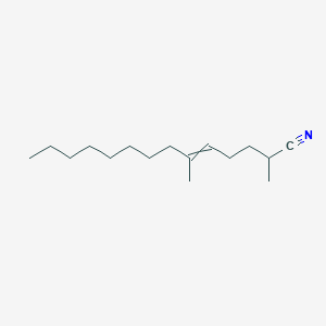 molecular formula C16H29N B14572831 2,6-Dimethyltetradec-5-enenitrile CAS No. 61259-61-8