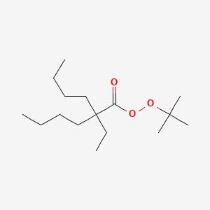 molecular formula C16H32O3 B14572848 Tert-butyl 2-butyl-2-ethylhexaneperoxoate CAS No. 61415-90-5