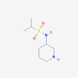 molecular formula C8H18N2O2S B1457286 N-(isopropylsulfonyl)piperidin-3-amine CAS No. 1016538-92-3