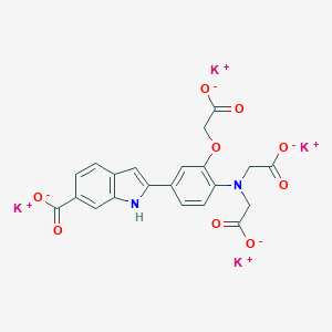 molecular formula C21H14K4N2O9 B145729 Mag-indo-1 tetrapotassium salt CAS No. 132299-21-9