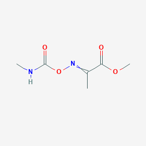 molecular formula C6H10N2O4 B14572905 Methyl 2-{[(methylcarbamoyl)oxy]imino}propanoate CAS No. 61574-95-6