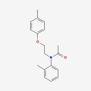 molecular formula C18H21NO2 B14572923 Acetamide, N-[2-(4-methylphenoxy)ethyl]-N-(2-methylphenyl)- CAS No. 61293-96-7