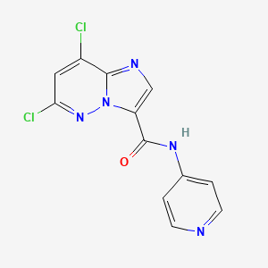 6,8-Dichloro-N-(pyridin-4-yl)imidazo[1,2-b]pyridazine-3-carboxamide