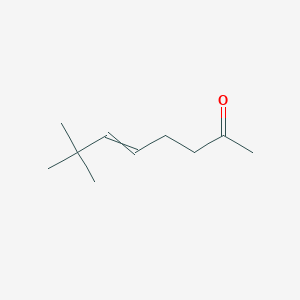 molecular formula C10H18O B14572943 7,7-Dimethyloct-5-en-2-one CAS No. 61478-31-7