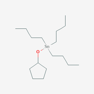 molecular formula C17H36OSn B14572963 Tributyl(cyclopentyloxy)stannane CAS No. 61612-50-8