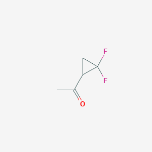 molecular formula C5H6F2O B1457297 1-(2,2-Difluorocyclopropyl)ethan-1-one CAS No. 1393554-03-4