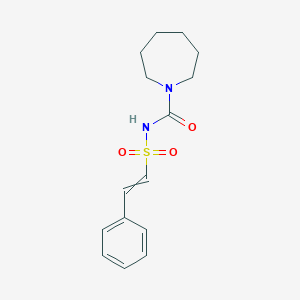 molecular formula C15H20N2O3S B14572988 N-(2-Phenylethenesulfonyl)azepane-1-carboxamide CAS No. 61298-72-4