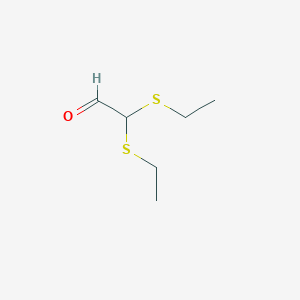 molecular formula C6H12OS2 B014573 2,2-Bis(ethylthio)acetaldehyde CAS No. 42919-45-9