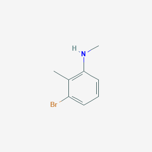 molecular formula C8H10BrN B1457302 3-bromo-N,2-dimethylaniline CAS No. 1187928-43-3