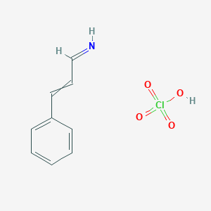 molecular formula C9H10ClNO4 B14573032 Perchloric acid;3-phenylprop-2-en-1-imine CAS No. 61355-24-6