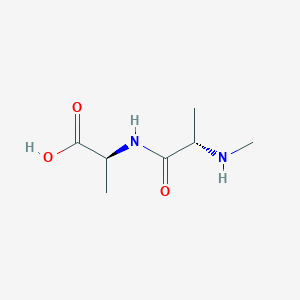 molecular formula C7H14N2O3 B14573037 N-Methyl-L-alanyl-L-alanine CAS No. 61370-50-1