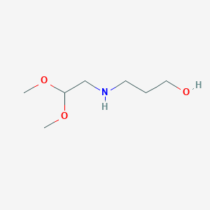 3-[(2,2-Dimethoxyethyl)amino]propan-1-ol