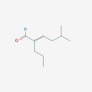 molecular formula C10H18O B14573068 5-Methyl-2-propylhex-2-enal CAS No. 61630-59-9