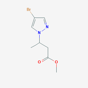 methyl 3-(4-bromo-1H-pyrazol-1-yl)butanoate