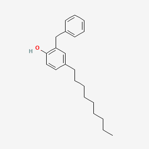 molecular formula C22H30O B14573077 2-Benzyl-4-nonylphenol CAS No. 61516-23-2