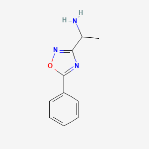 1-(5-Phenyl-1,2,4-oxadiazol-3-yl)ethan-1-amine