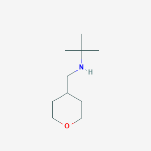molecular formula C10H21NO B1457311 Tert-butyl(oxan-4-ylmethyl)amine CAS No. 1250224-81-7