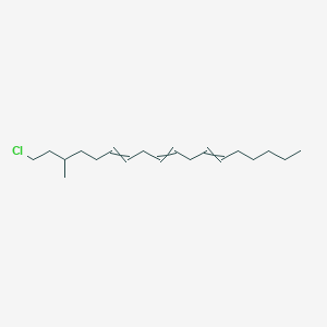 molecular formula C19H33Cl B14573135 1-Chloro-3-methyloctadeca-6,9,12-triene CAS No. 61626-31-1