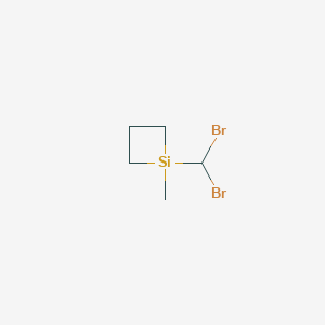 molecular formula C5H10Br2Si B14573140 1-(Dibromomethyl)-1-methylsiletane CAS No. 61499-45-4
