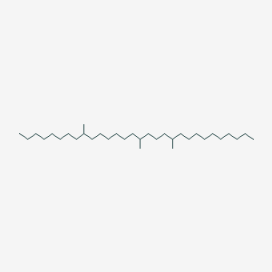 molecular formula C33H68 B14573154 9,16,20-Trimethyltriacontane CAS No. 61358-33-6