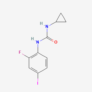 molecular formula C10H10FIN2O B1457316 1-Cyclopropyl-3-(2-fluoro-4-iodophenyl)urea CAS No. 871700-18-4