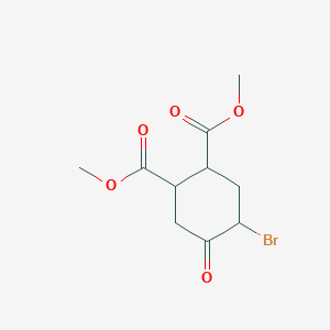 molecular formula C10H13BrO5 B14573176 Dimethyl 4-bromo-5-oxocyclohexane-1,2-dicarboxylate CAS No. 61692-25-9