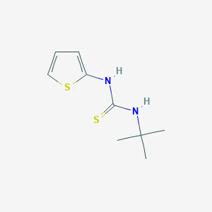 molecular formula C9H14N2S2 B14573258 N-tert-Butyl-N'-thiophen-2-ylthiourea CAS No. 61528-55-0