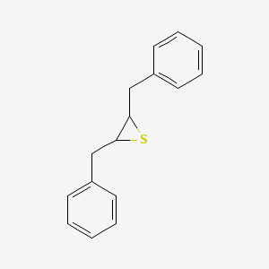 molecular formula C16H16S B14573261 2,3-Dibenzylthiirane CAS No. 61627-59-6