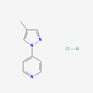 4-(4-methyl-1H-pyrazol-1-yl)pyridine hydrochloride