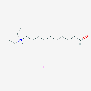 molecular formula C15H32INO B14573277 N,N-Diethyl-N-methyl-10-oxodecan-1-aminium iodide CAS No. 61652-26-4