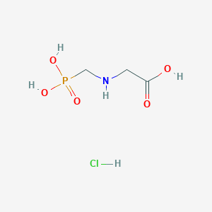molecular formula C3H9ClNO5P B14573280 Phosphonomethylglycine hydrochloride CAS No. 61499-56-7