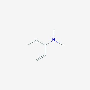 molecular formula C7H15N B14573284 N,N-Dimethylpent-1-en-3-amine CAS No. 61308-09-6