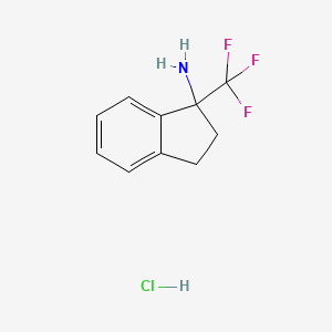 1-(trifluoromethyl)-2,3-dihydro-1H-inden-1-amine hydrochloride